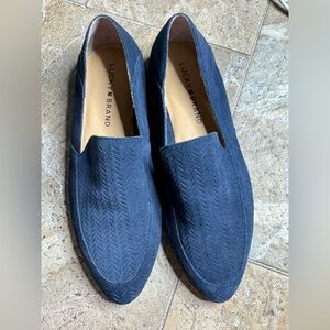 Lucky Brand Navy Blue Suede Loafers Women’s Size 7M / EU 37.5